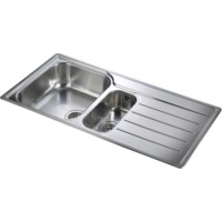 Rangemaster OL9852R Oakland 985x508 1.5 Bowl RHD Stainless Steel Sink