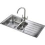 Rangemaster OL9852R Oakland 985x508 1.5 Bowl RHD Stainless Steel Sink