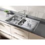 Rangemaster OL9852R Oakland 985x508 1.5 Bowl RHD Stainless Steel Sink