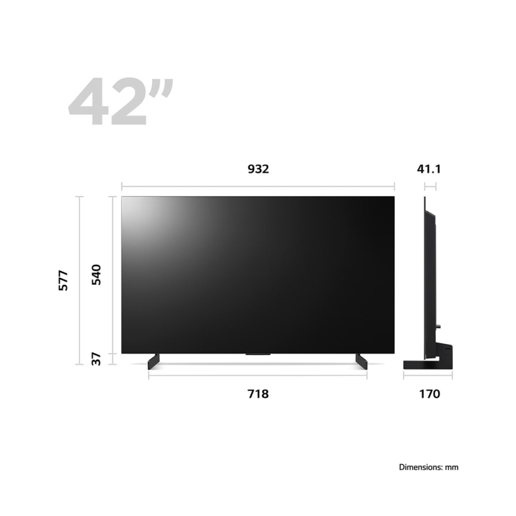 LG OLED evo C3 42" 4K Smart TV 