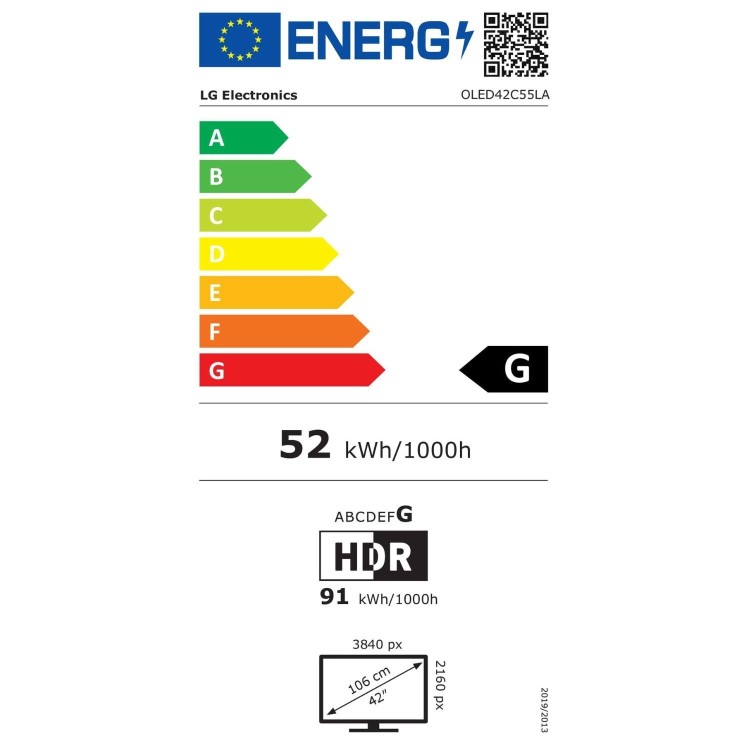LG G5 42 inch OLED evo AI 4K HDR Smart TV
