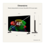 LG OLED48B6ELC 48 Inch OLED AI 4K Smart TV – Dolby Vision webOS & Premium OLED Picture Quality