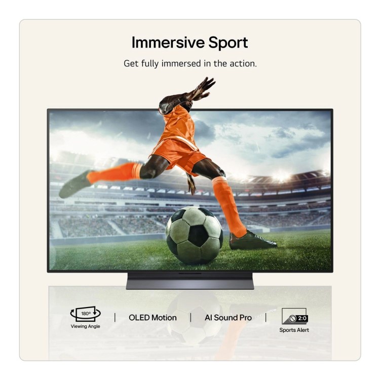LG OLED48C66LB 48" 4K OLED Evo AI Smart TV