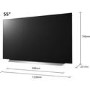 Refurbished LG C1 55" 4K Ultra HD with HDR10 Pro OLED Freeview Play Smart TV without Stand