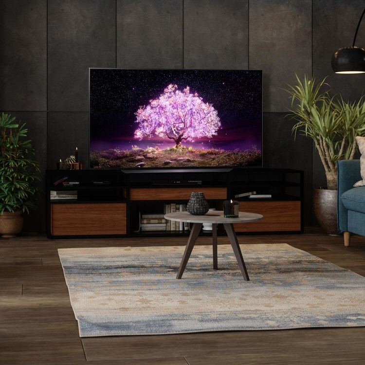 Refurbished LG C1 55" 4K Ultra HD with HDR10 Pro OLED Freeview Play Smart TV without Stand