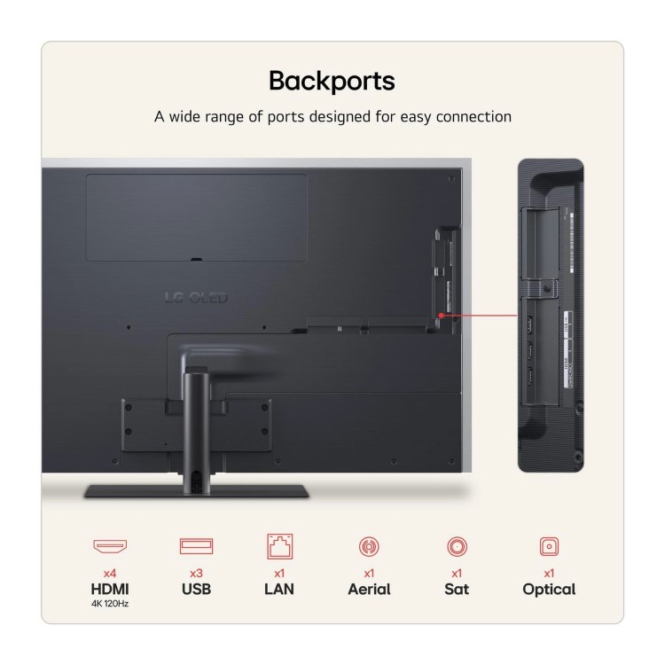 LG OLED55G66LS 55 Inch OLED evo AI G6 4K Smart TV – 165Hz Gaming Dolby Vision & Alpha 11 AI Processor