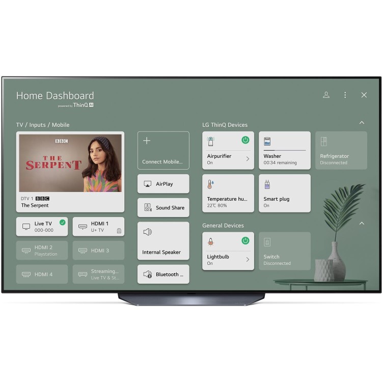 LG B1 65 Inch OLED 4K HDR 120Hz Smart TV