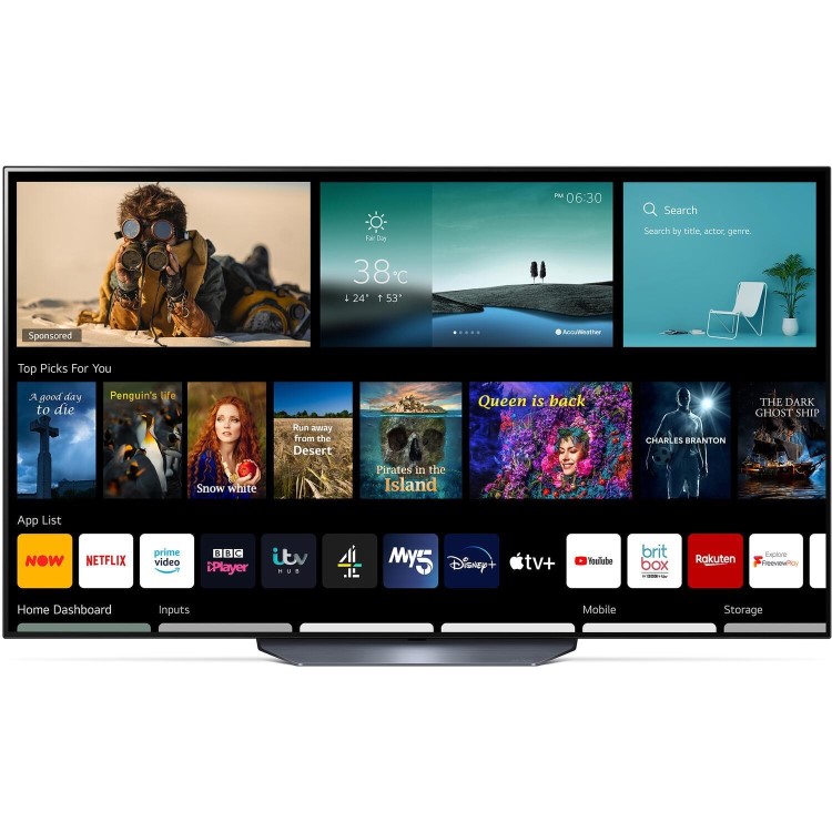 LG B1 65 Inch OLED 4K HDR 120Hz Smart TV
