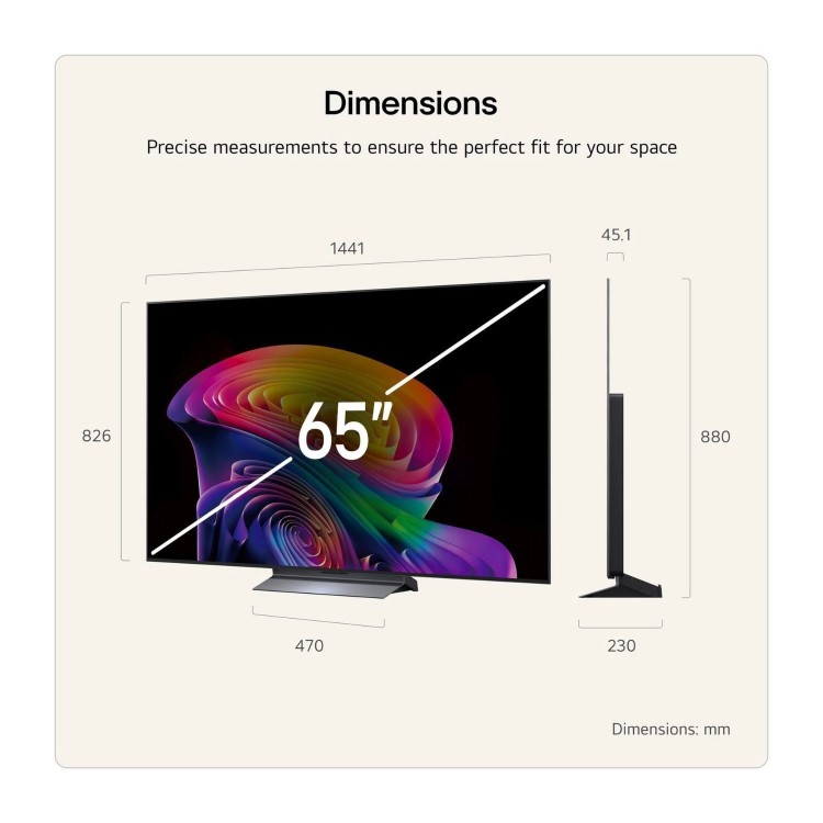 LG OLED65C66LB 65 Inch OLED evo AI 4K Smart TV – 165Hz Gaming Dolby Vision & Alpha 11 AI Processor