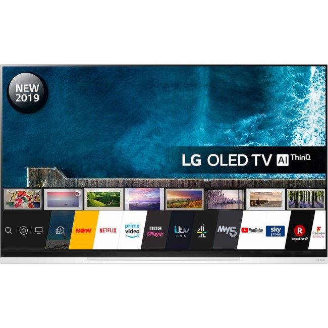 LG OLED65E9 65" 4K Ultra HD Smart HDR OLED TV with Picture-On-Glass Design