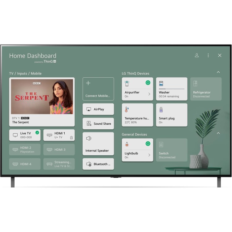 LG A1 77 Inch OLED 4K HDR 60Hz AI Processor Smart TV