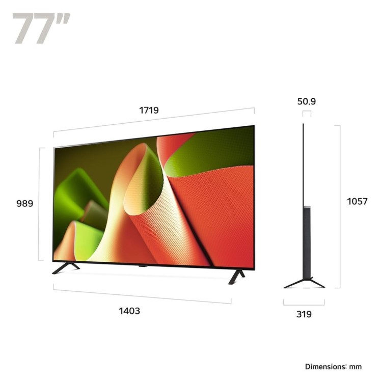 LG OLED AI B4 77 inch 4K Ultra HD Smart TV