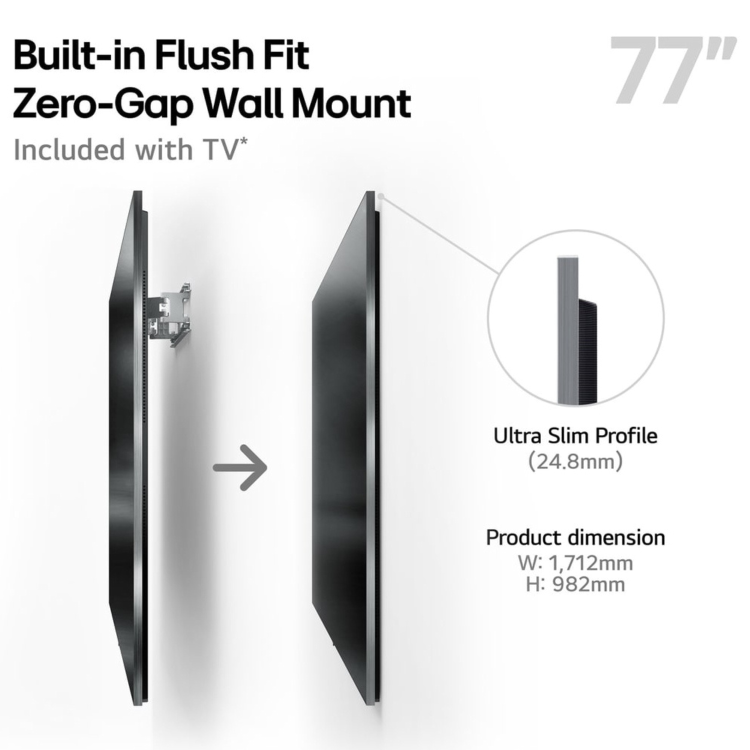 LG OLED evo 77 inch 4K HDR Smart TV