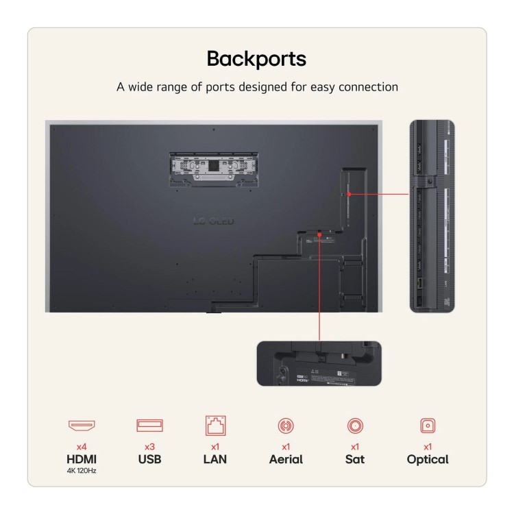 LG OLED83G64LW 83 Inch OLED evo AI G6 4K Smart TV – 165Hz Gaming Dolby Vision & Brightness Booster Ultra