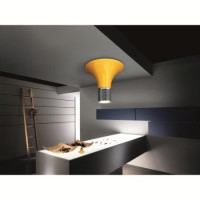 Elica OLYMPUSYEL Yellow 90cm Wide Island Cooker Hood with Telescopic Metal Filter And Remote Control