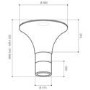 Elica OLYMPUSYEL Yellow 90cm Wide Island Cooker Hood with Telescopic Metal Filter And Remote Control