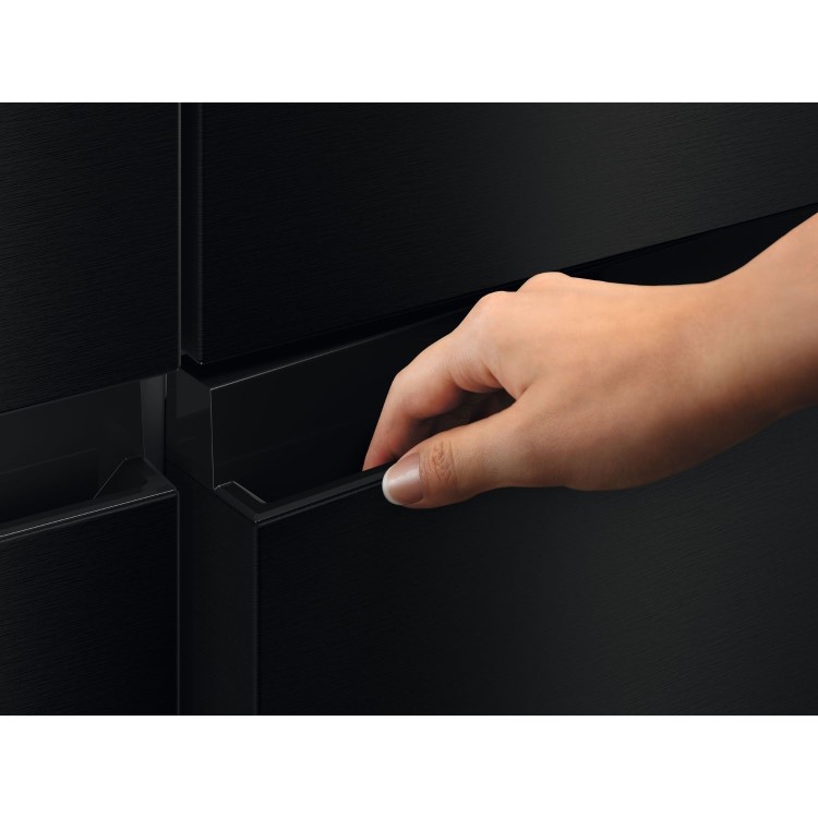 AEG 6000 Series 600 Litre Four Door American Fridge Freezer - Black