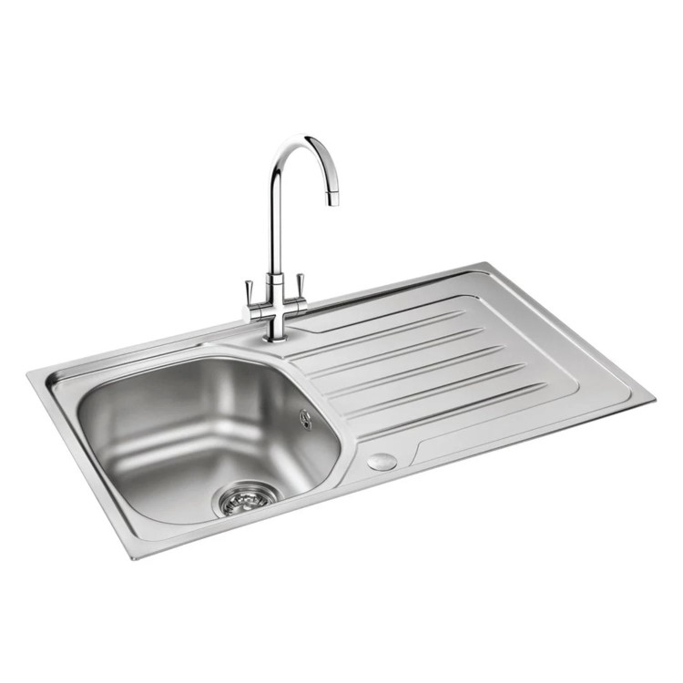 Onda 90 Kitchen Sink - Stainless Steel