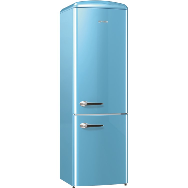 Gorenje ONRK193BL Retro Style Super Efficient No Frost Freestanding Fridge Freezer - Baby Blue
