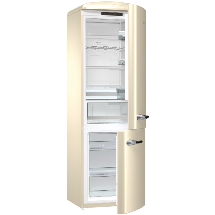 Gorenje ONRK193C Retro Style Freestanding Frost Free Fridge Freezer - Cream