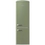 GRADE A3 - Gorenje ONRK193OL Retro Style Super Efficient No Frost Freestanding Fridge Freezer - Olive