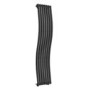Anthracite Vertical Wave Designer Single Panel Radiator 1800 x 400mm - Opala