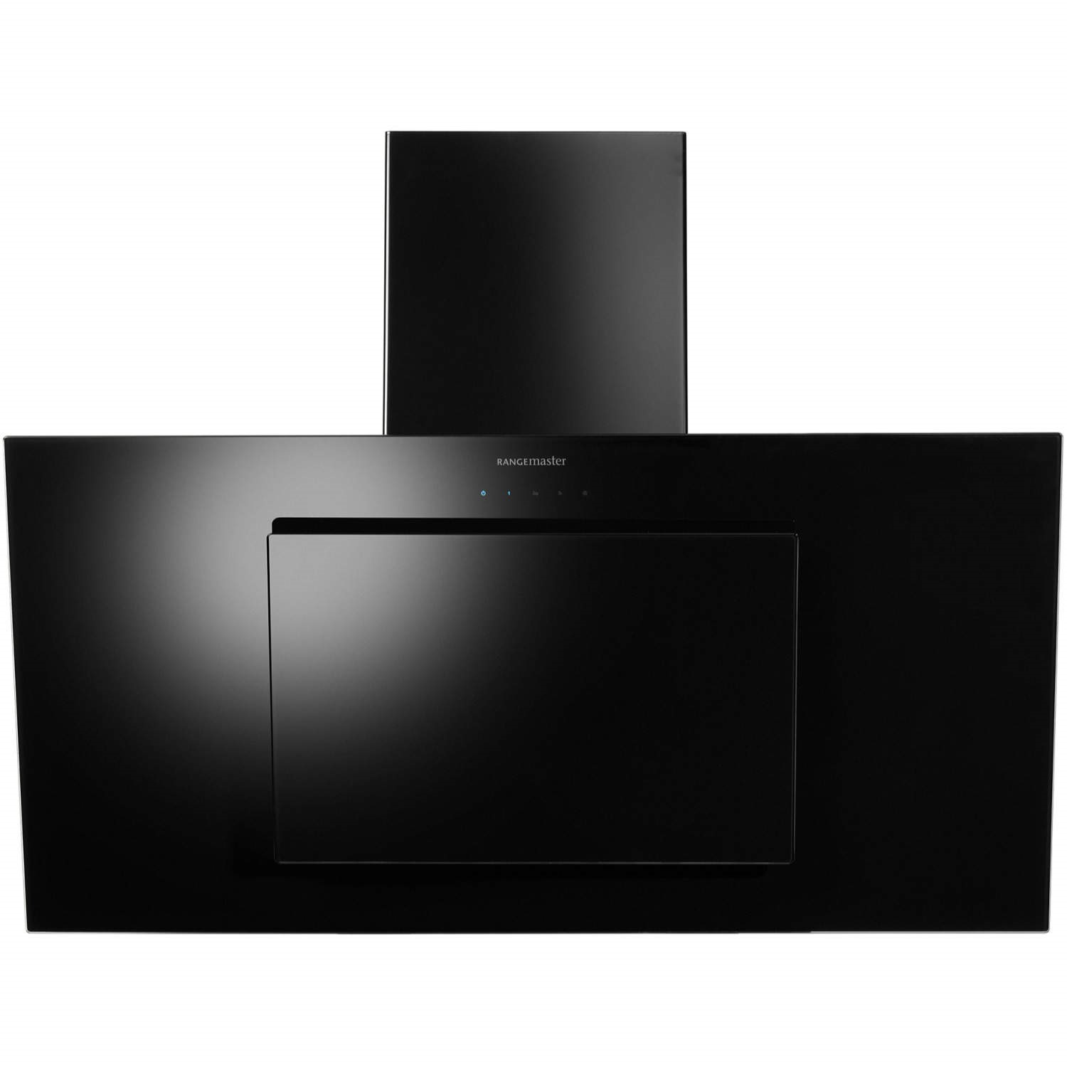 Rangemaster Opal 60cm Angled Chimney Cooker Hood - Black