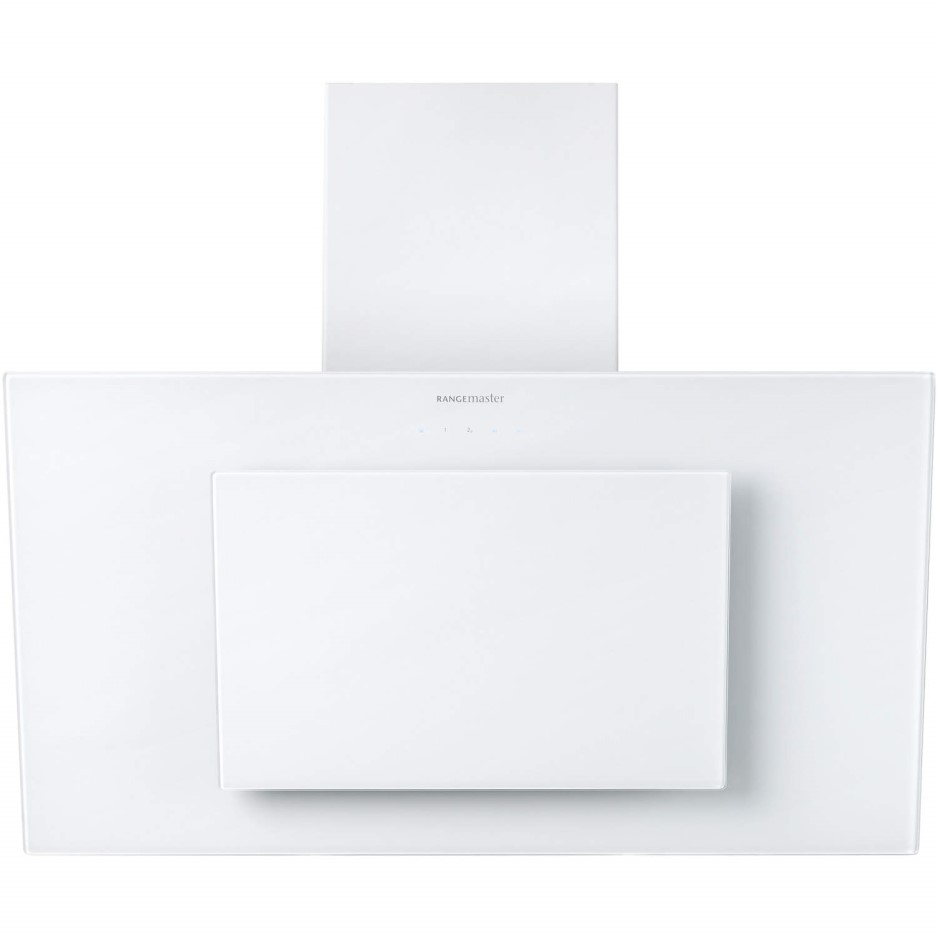 Rangemaster 103260 Opal 90cm Wide Angled Chimney Cooker Hood White