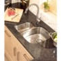 Astracast OPS3XXHOMESKR1 Opal S3' Undermount 1.5 Bowl Polished Stainless Steel Sink with Right Hand Small Bowl