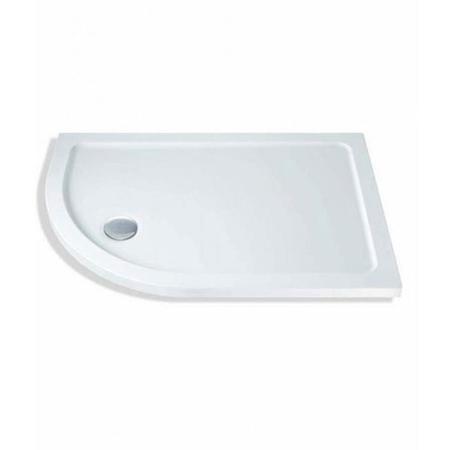 Claristone White Left Hand Shower Tray & Waste - 900 x 760mm