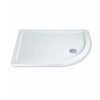 Claristone White Right Hand Shower Tray &amp; Waste - 1200 x 900mm
