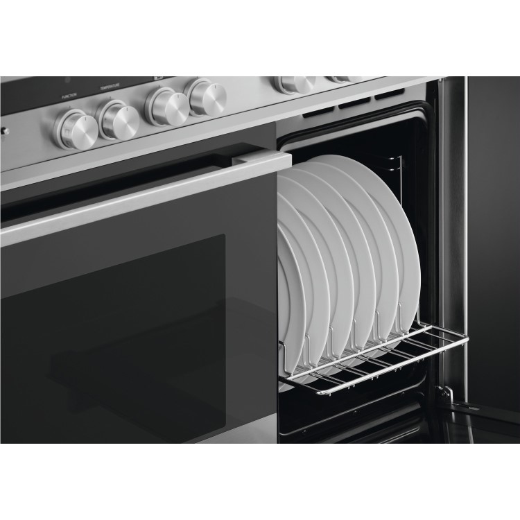 Refurbished Fisher & Paykel OR90L7DBGFX1 90cm Double Oven Dual Fuel Range Cooker Stainless Steel