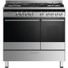 Fisher &amp; Paykel 90cm Double Oven Dual Fuel Range Cooker - Stainless Steel