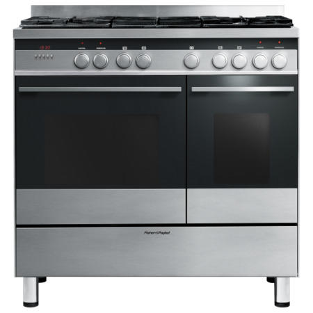 Fisher & Paykel OR90LDBGFX2 89430 - 90cm Dual Fuel Range Cooker - Brushed Stainless Steel