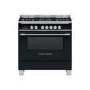 Fisher & Paykel Classic 90cm Single Oven Dual Fuel Range Cooker - Black