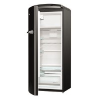 Gorenje ORB153BK-L 60cm Wide Left Hinge Retro Style Freestanding Fridge - Black