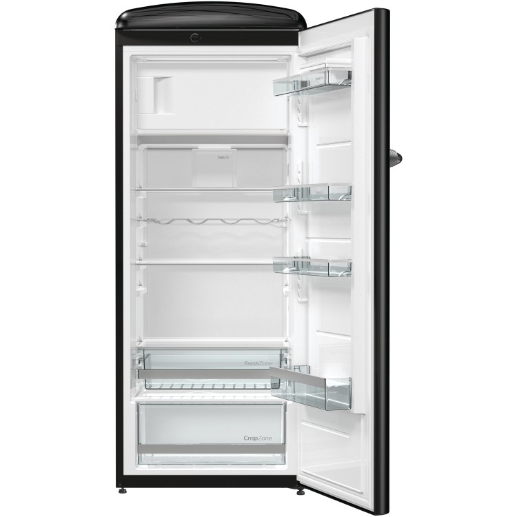 Gorenje ORB153BK 60cm Wide Right Hinge Retro Style Freestanding Fridge - Black