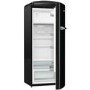 Gorenje ORB153BK 60cm Wide Right Hinge Retro Style Freestanding Fridge - Black