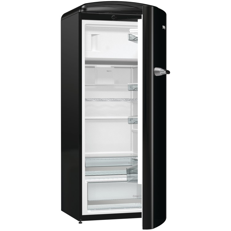 Gorenje ORB153BK 60cm Wide Right Hinge Retro Style Freestanding Fridge - Black