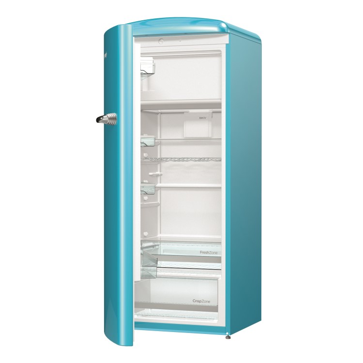 Gorenje ORB153BL-L 60cm Wide Left Hinge Retro Freestanding Fridge - Baby Blue
