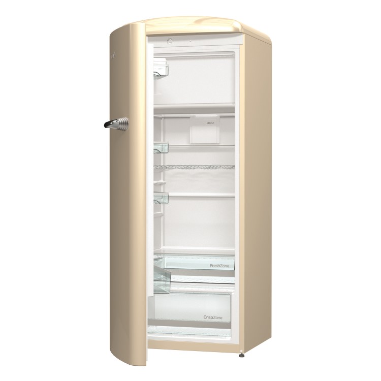 Gorenje ORB153C-L 60cm Wide Left Hinge Retro Style Freestanding Fridge - Cream