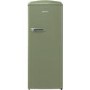 Gorenje ORB153OL Retro Freestanding Fridge With Freezer Box - 154cm - Right Hand - Olive