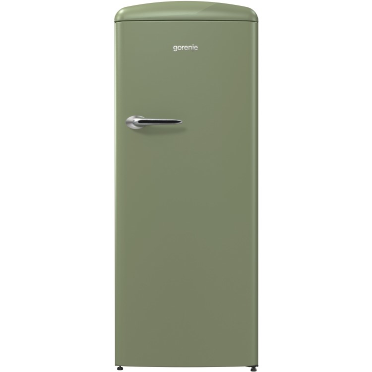 Gorenje ORB153OL Retro Freestanding Fridge With Freezer Box - 154cm - Right Hand - Olive