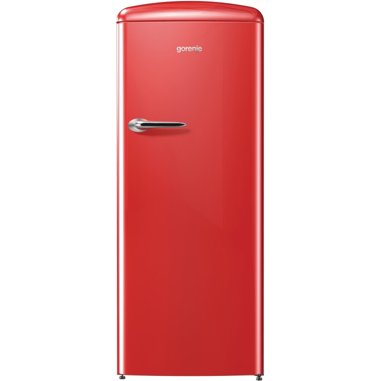 Gorenje ORB153RD 60cm Wide Right Hinge Retro Style Freestanding Fridge - Fiery Red