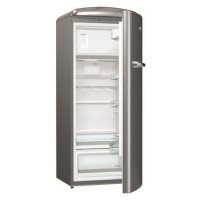 Gorenje ORB153X 60cm Wide Right Hinge Retro Style Freestanding Fridge - Silver