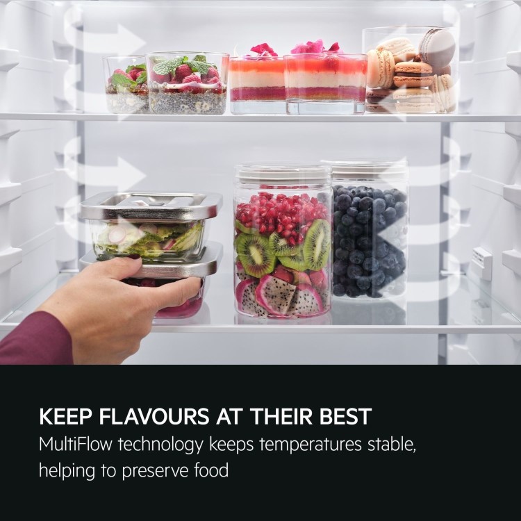 AEG Series 6000 304 Litre 60/40 Freestanding Fridge Freezer - White