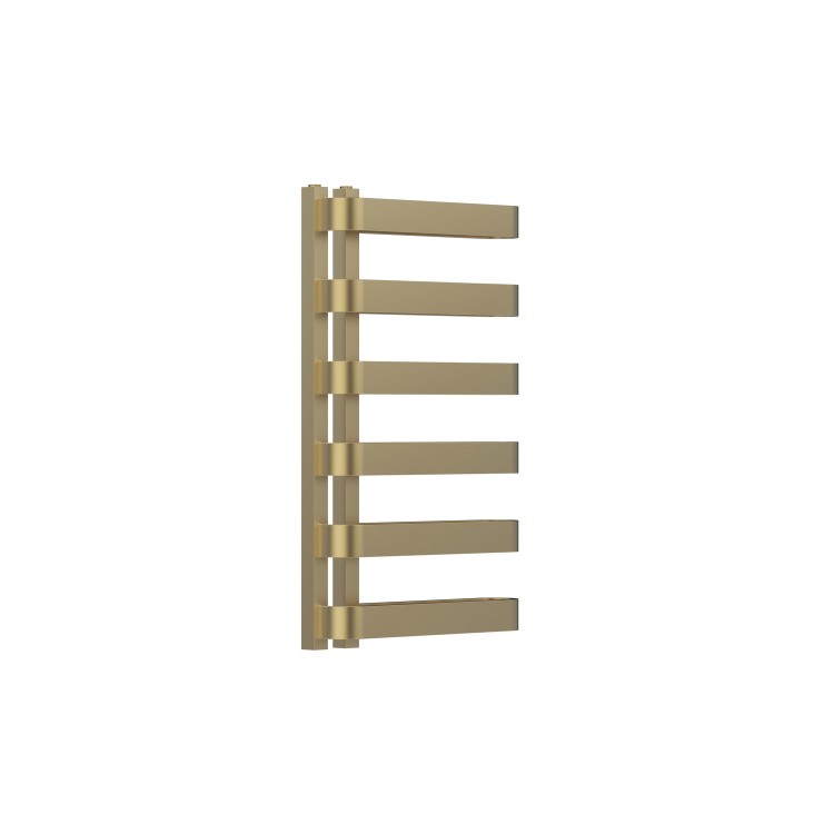 Brass Designer Curved Towel Radiator 850 x 500mm - Ordos