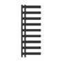 Black Designer Curved Towel Radiator 1300 x 500mm - Ordos