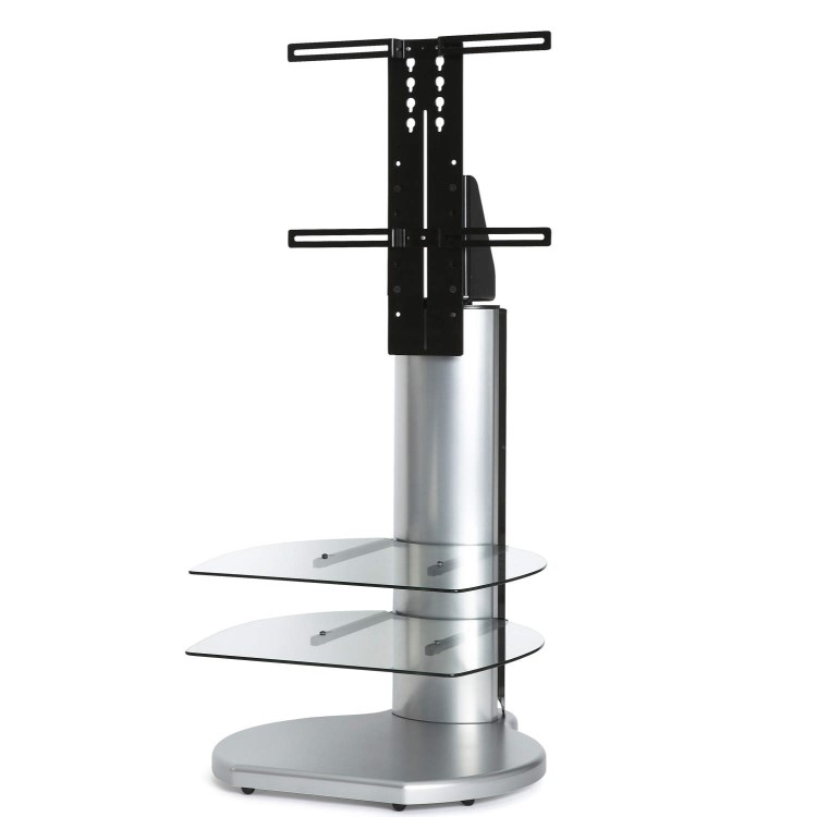Off The Wall Origin II S4 TV Stand for up to 55" TVs - Silver 