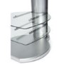 Off The Wall Origin II S4 TV Stand for up to 55" TVs - Silver 